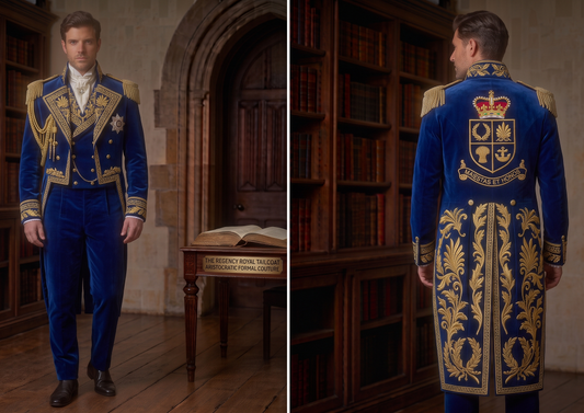 Men 2pc French Rococo Fashion 18th Century Suit Costume(HS) Bespoke Point