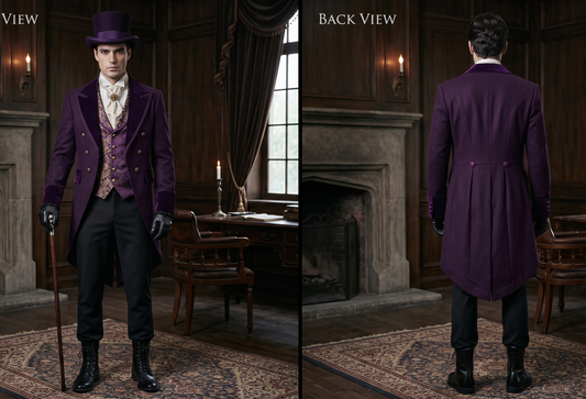 Men 2pc French Rococo Fashion 18th Century Suit Costume(HS) (Copy) Bespoke Point