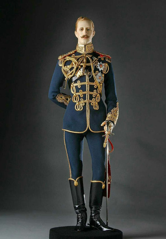 Men 3pc French Rococo Fashion 18th Century Suit Costume Hand Embroidery Free Lace Jabots & Cuff (HS-101) Bespoke Point