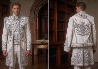Men 2pc French Rococo Fashion 18th Century Suit Costume(HS) Bespoke Point