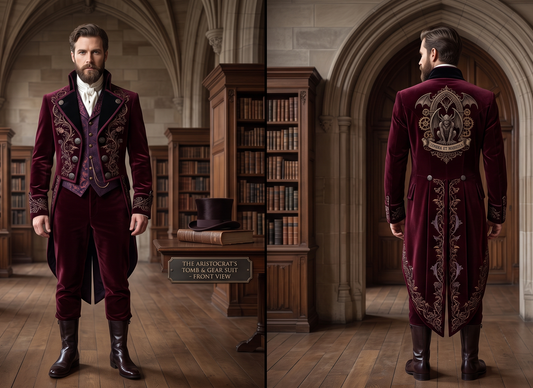 Men 2pc French Rococo Fashion 18th Century Suit Costume(HS) Bespoke Point
