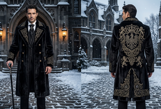 Men 2pc French Rococo Fashion 18th Century Suit Costume(HS) Bespoke Point