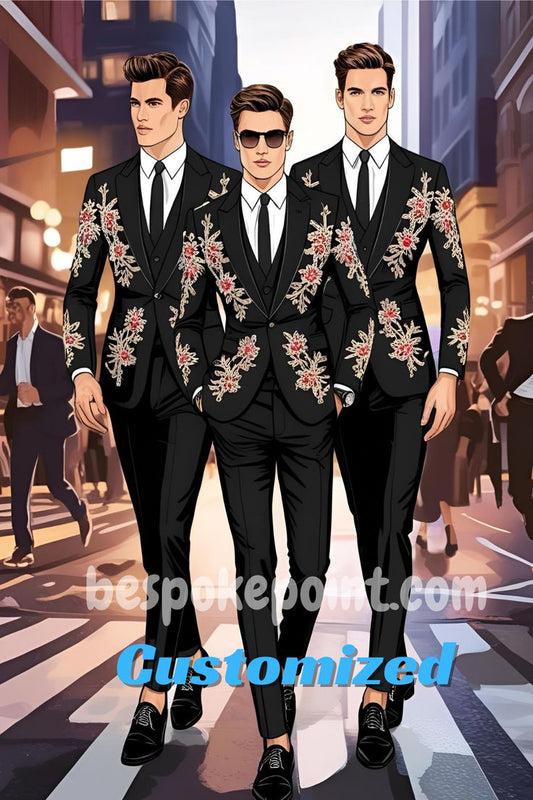 Men 2pc Suits (NS-335) Bespoke Point