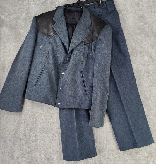 Men 2pc Green Suits (NS-228) Bespoke Point