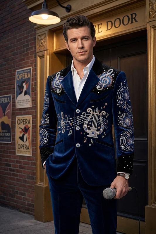 Men 2pc French Rococo Fashion 18th Century Suit Costume(HS) Bespoke Point