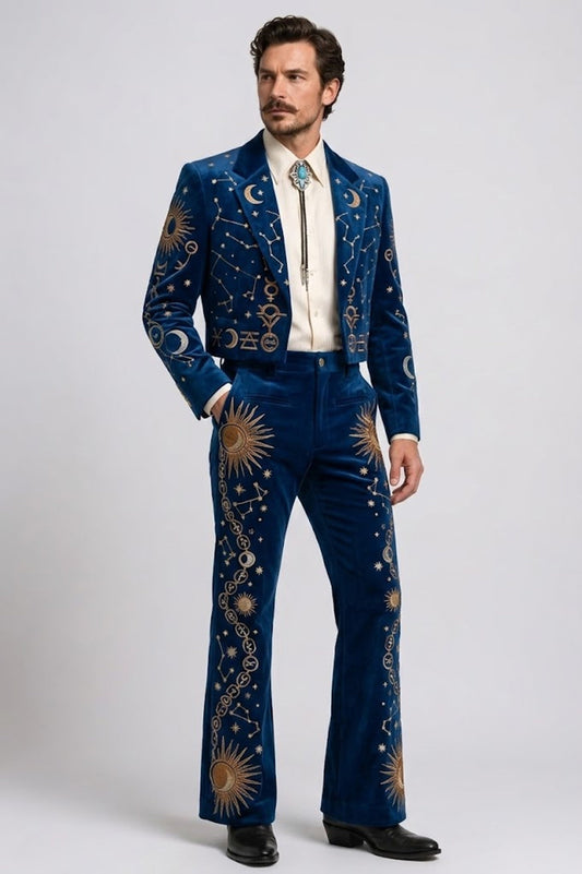 Men 2pc French Rococo Fashion 18th Century Suit Costume(HS) Bespoke Point