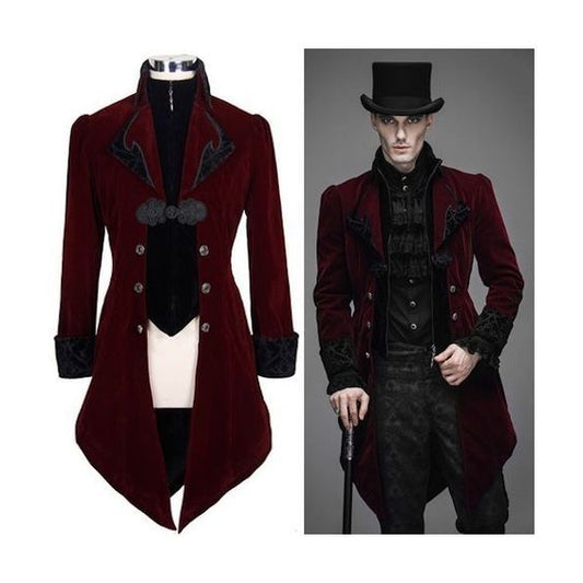 Men 2pc French Rococo Fashion 18th Century Suit Costume(HS-36)