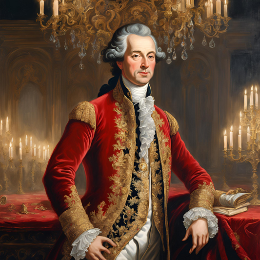 Men 3pc French Rococo Fashion 18th Century Suit Costume Hand Embroidery Free Lace Jabots & Cuff (HS-55) Bespoke Point