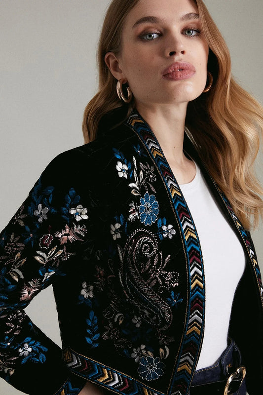 Women Black 2pc Suit (WS-28) Bespoke Point