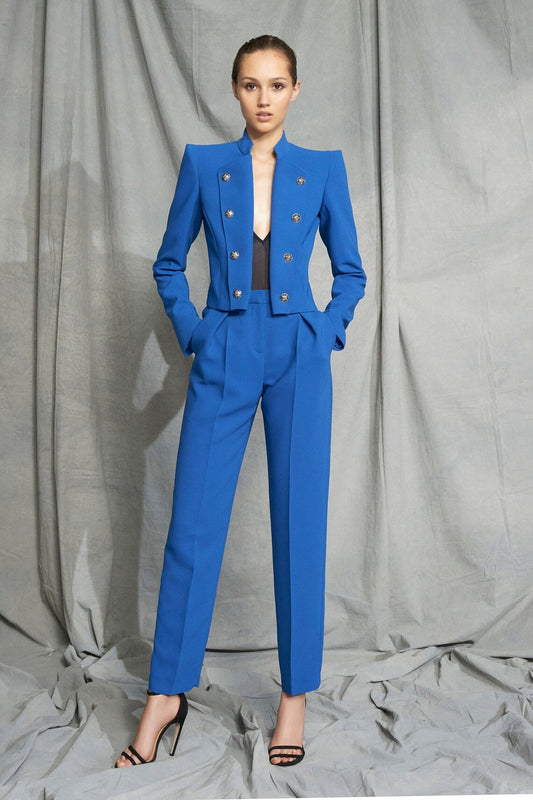 Women Blue 2pc Suit (WS-32) Bespoke Point