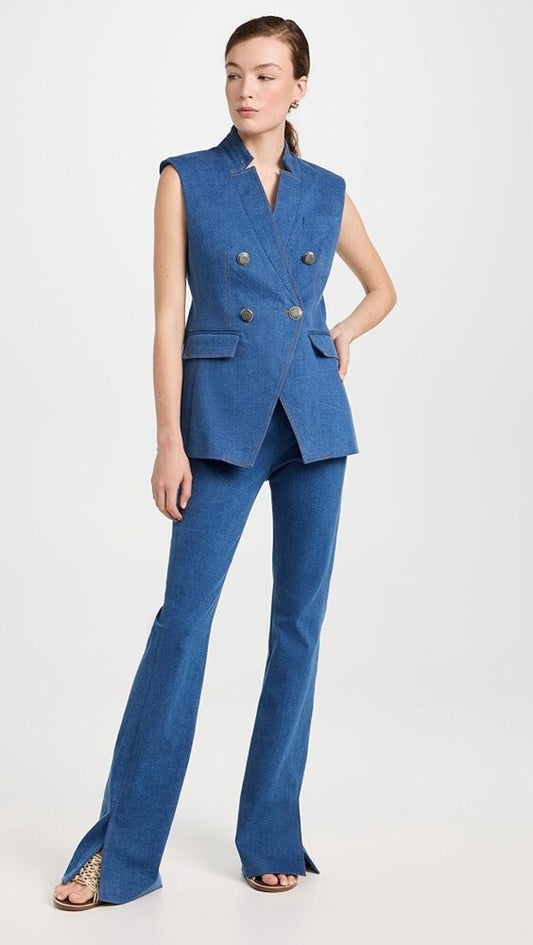 Women Blue 2pc Suit (WS-33) Bespoke Point