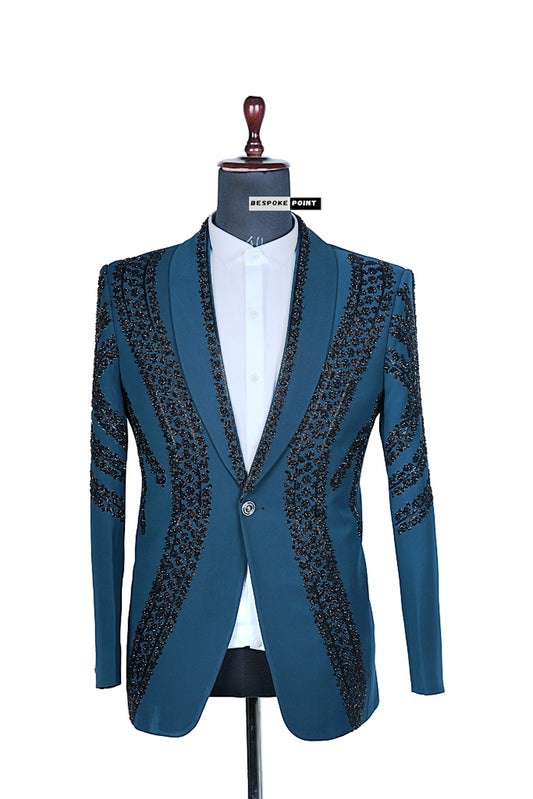 Men 2pc Embroidery Suit (NS-18) Bespoke Point