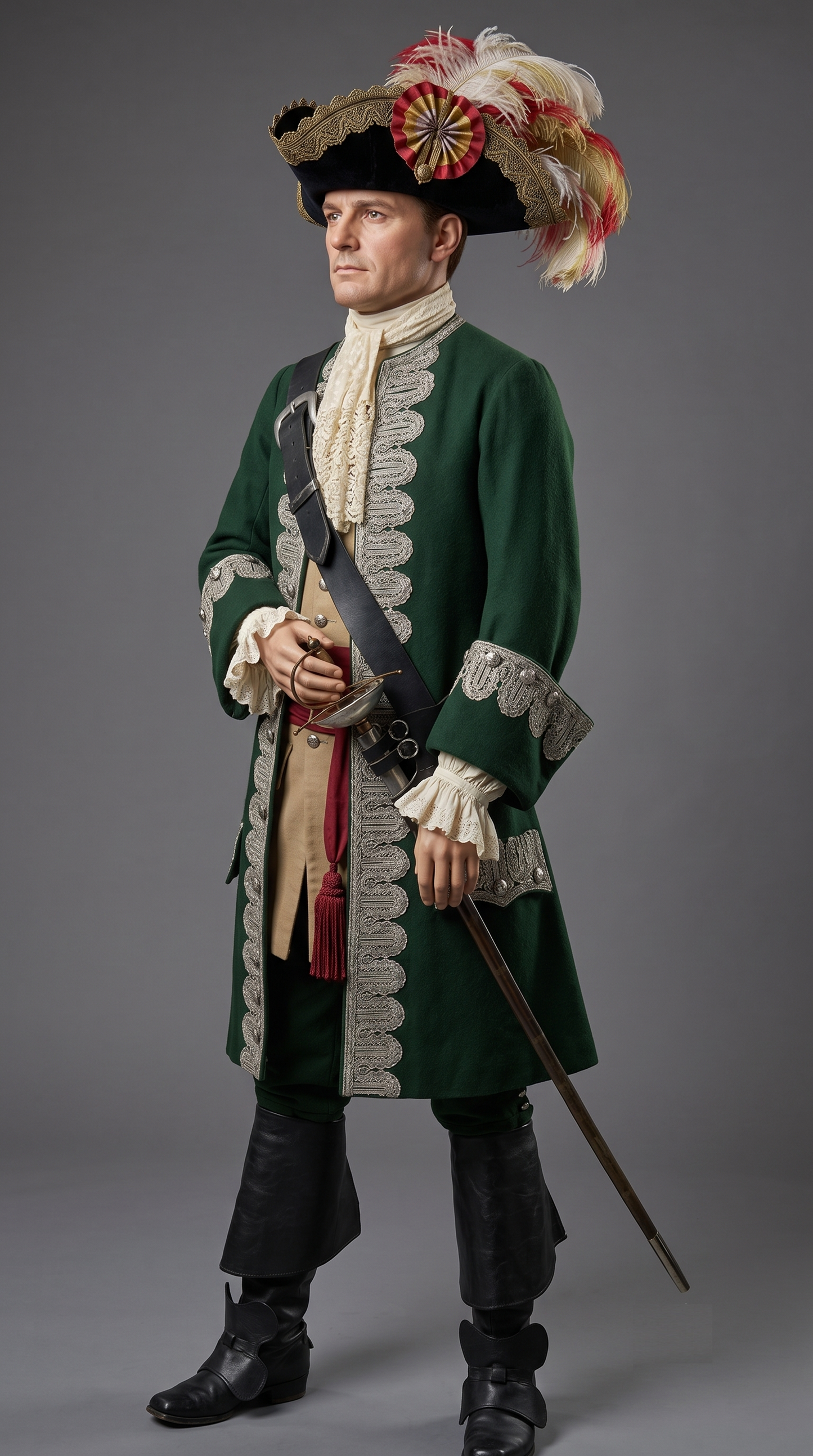 Men 2pc French Rococo Fashion 18th Century Suit Costume(HS) Bespoke Point