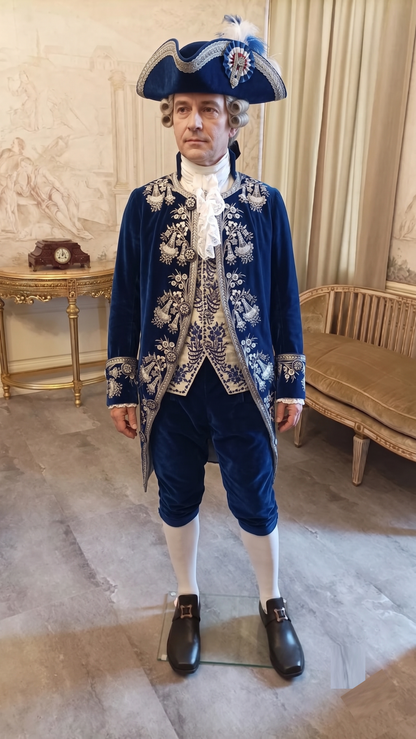 Men 2pc French Rococo Fashion 18th Century Suit Costume(HS) Bespoke Point