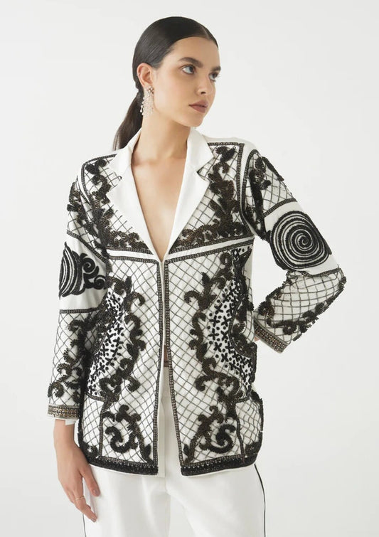 Women White 2pc Suit (WS-44) Bespoke Point