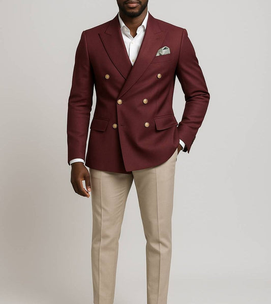 Men 2pc Red Cotton Suit (MS-47) (Copy) Bespoke Point
