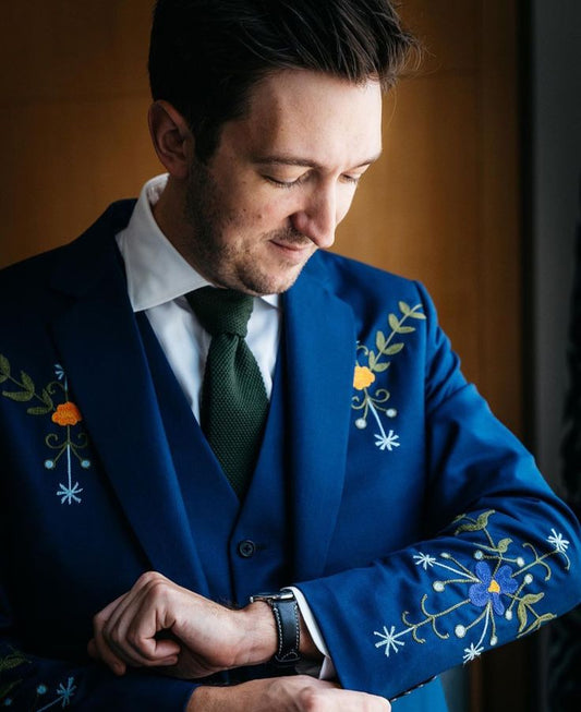 Men 2pc Suits (NS-437) Bespoke Point