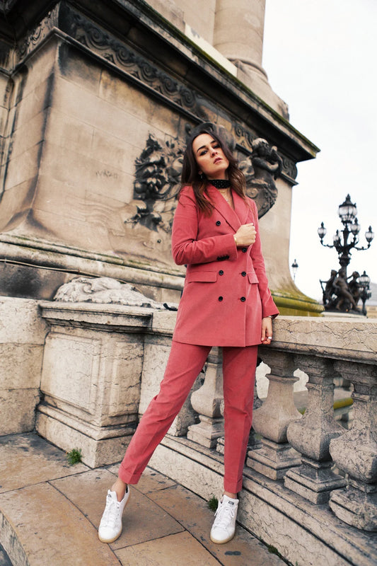 Women Pink 2pc Suit (WS-51) Bespoke Point