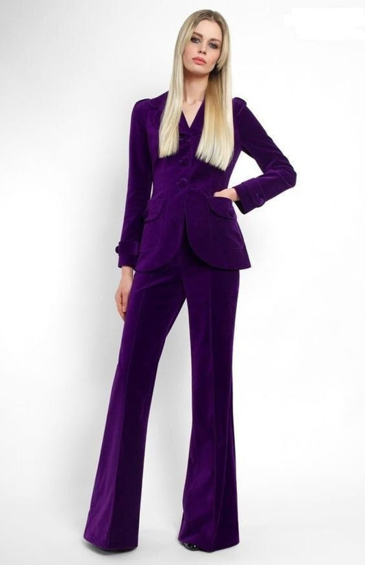 Women Purple 2pc Suit (WS-55) Bespoke Point