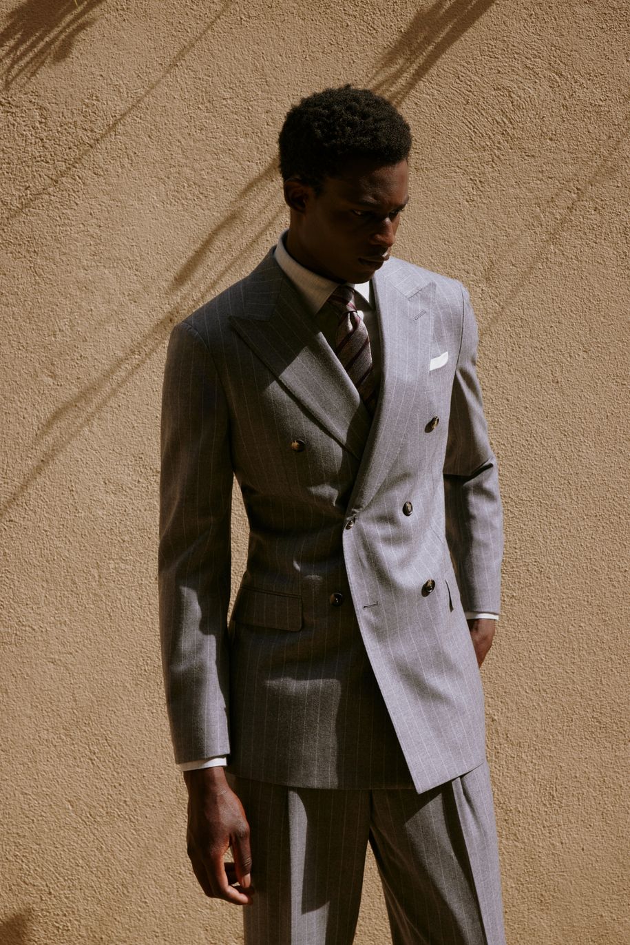 Men 2pc Grey Cotton Suit (MS-102) (Copy) Bespoke Point