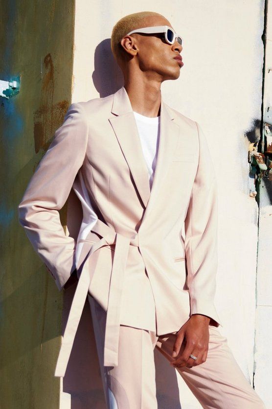 Men 2pc Pink Cotton Suit (MS-105) Bespoke Point