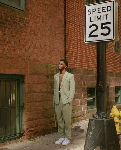 Men 2pc Beige Cotton Suit (MS-107) (Copy) (Copy) Bespoke Point