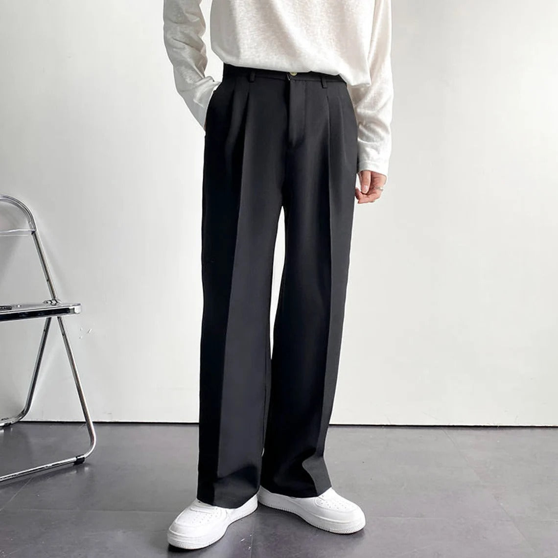 Men White Wide Leg Gurkha Pant (BP-07) – Bespoke Point