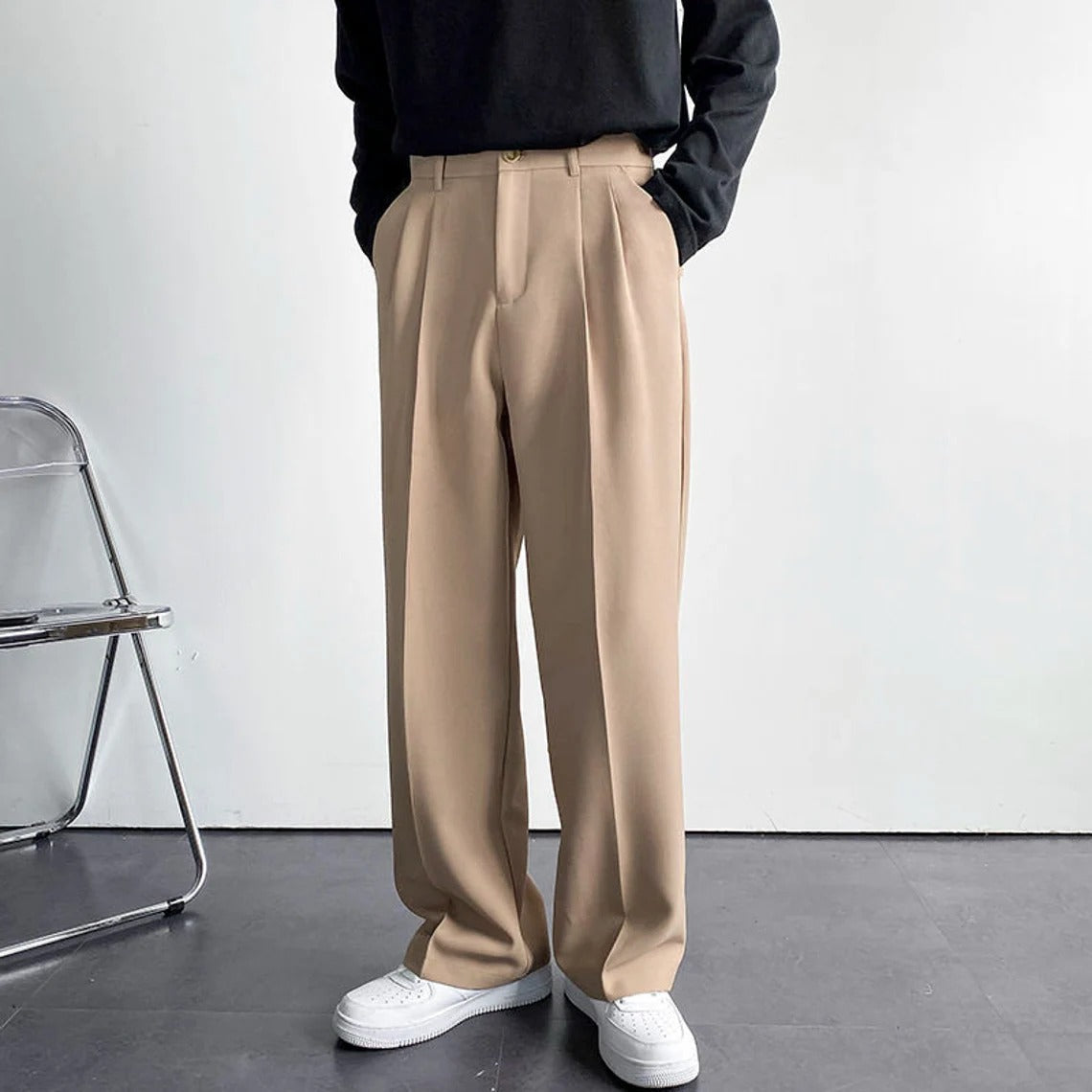 Men White Wide Leg Gurkha Pant (BP-07) – Bespoke Point