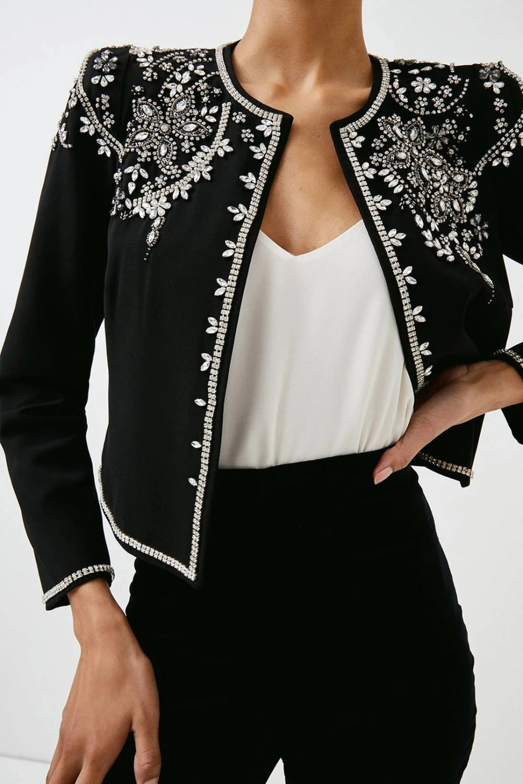 Women Black Jacket (WS-111) – Bespoke Point