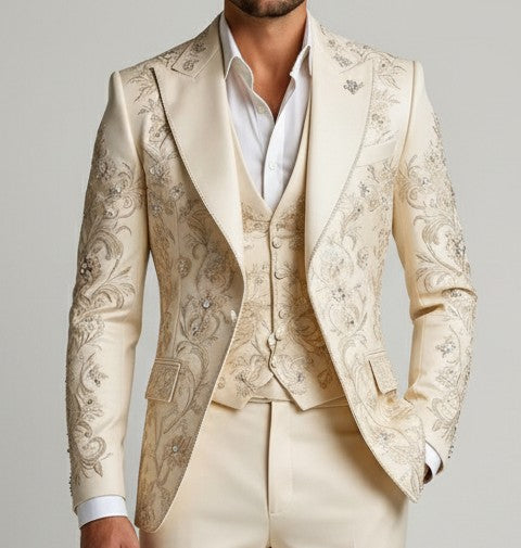 Men 3pc Suits (NS-496) Bespoke Point