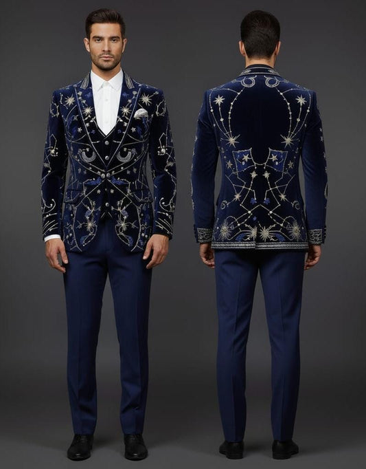 Men 3pc Suits (NS-593) Bespoke Point