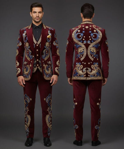 Men 2pc Suits (NS-590) Bespoke Point