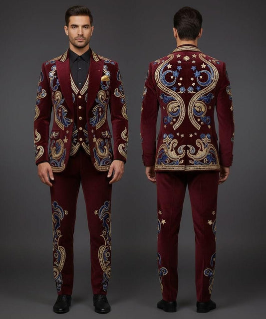 Men 2pc Suits (NS-590) Bespoke Point