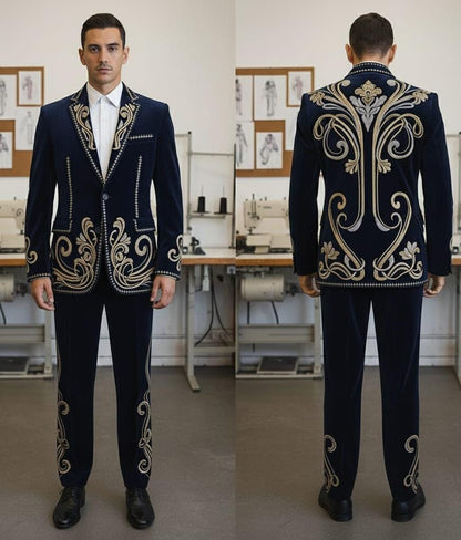 Men 2pc Suits (NS-577) Bespoke Point