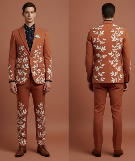 Men Black Embroidery Jacket (NS-60) Bespoke Point