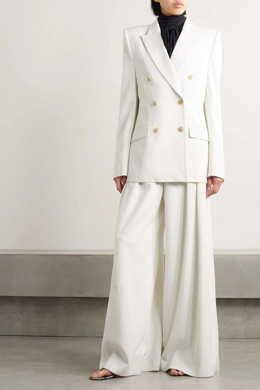 Women White 2pc Suit (WS-69) Bespoke Point