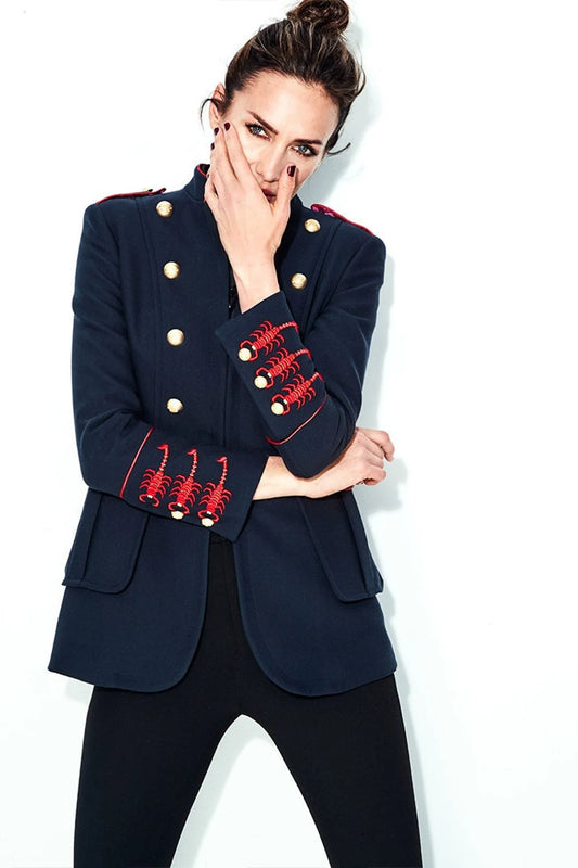 Women Blue Jacket (WS-78) Bespoke Point