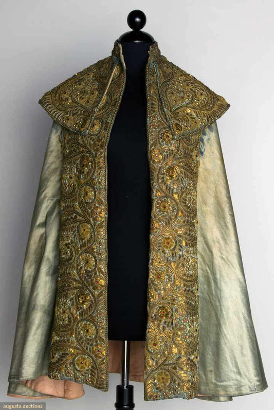 Men 3pc French Rococo Fashion 18th Century Suit Costume Hand Embroidery Free Lace Jabots & Cuff (HS-155) Bespoke Point