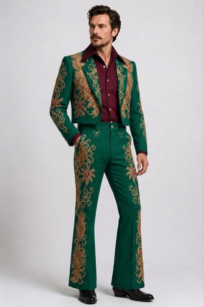 Men 2pc French Rococo Fashion 18th Century Suit Costume(HS) Bespoke Point