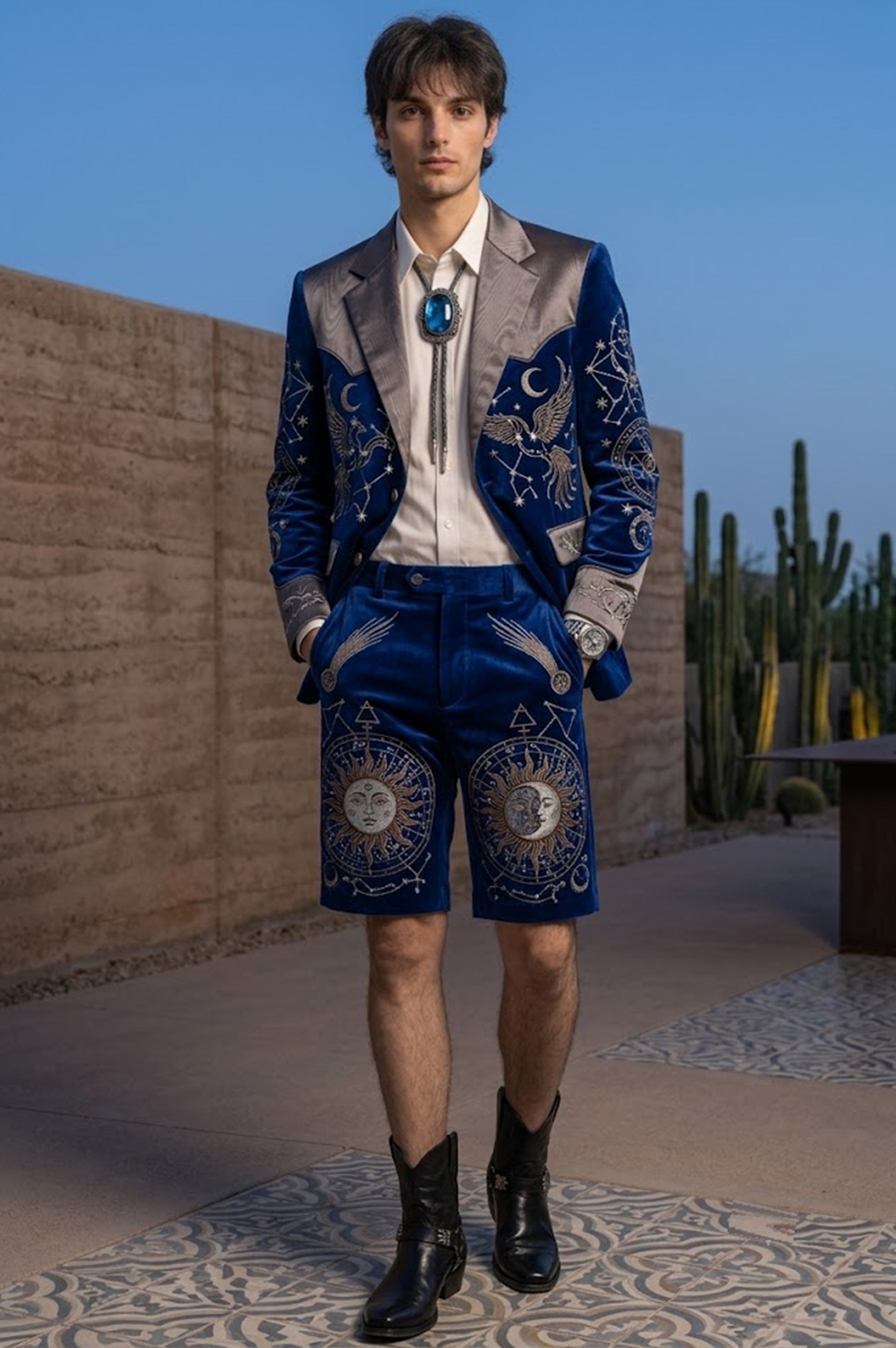 Men 2pc French Rococo Fashion 18th Century Suit Costume(HS) Bespoke Point