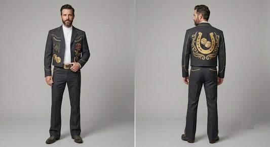 Men 2pc French Rococo Fashion 18th Century Suit Costume(HS) Bespoke Point