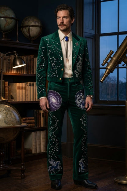 Men 2pc French Rococo Fashion 18th Century Suit Costume(HS) Bespoke Point