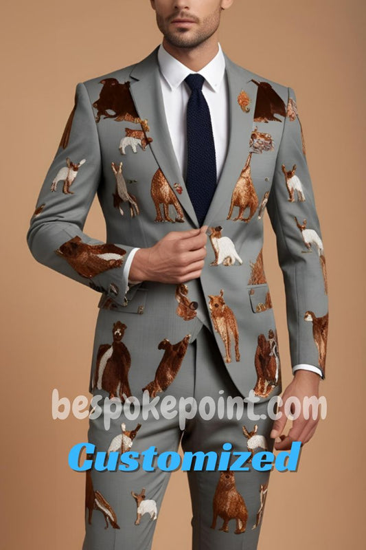 Men 2pc Suits (NS-297) Bespoke Point