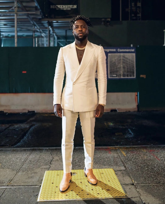 Men 2pc Black Cotton Suit (MS-27) (Copy) Bespoke Point