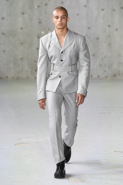 Men 2pc Grey Cotton Suit (MS-81) (Copy) Bespoke Point