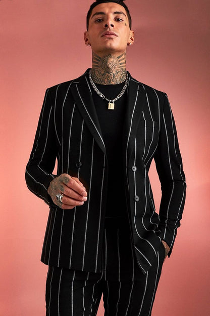 Men 2pc Black Cotton Suit (MS-51) (Copy) Bespoke Point