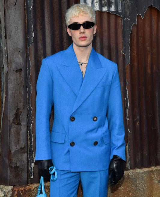 Men 2pc Blue Cotton Suit (MS-28) (Copy) Bespoke Point