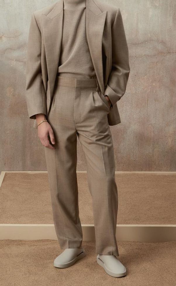 Men 2pc Brown Cotton Suit (MS-91) Bespoke Point