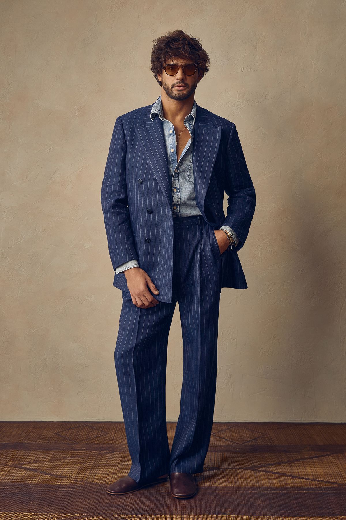 Men 2pc Blue Cotton Suit (MS-97) (Copy) Bespoke Point