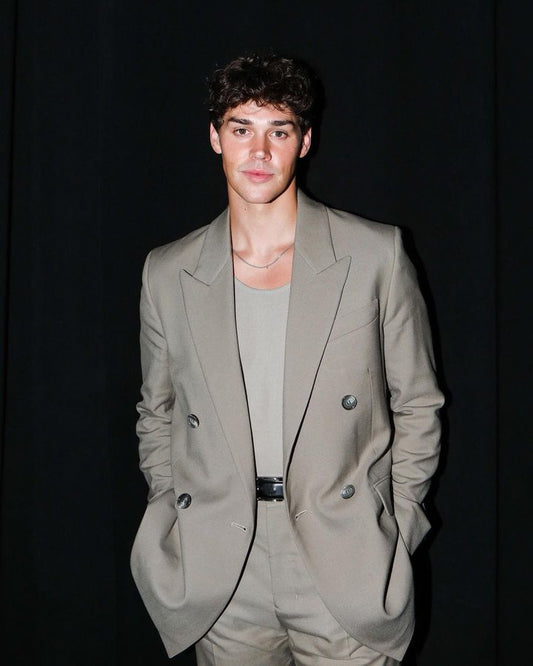 Men 2pc Grey Cotton Suit (MS-36) Bespoke Point